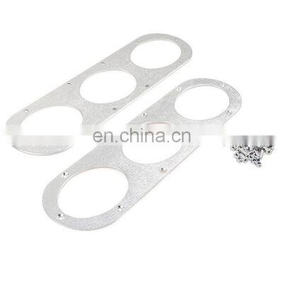 XT New Universal Car 2pcs Aluminum Rear Bumper Race Air Diversion Diffuser Panel
