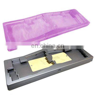 Anodize E-white coating custom Mechanical keyboard plate case Brass Aluminum Cnc Machining Service