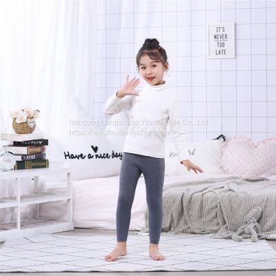 High Quality Merino Wool Fashion Thermal Knitted Warm Children's Fitness Leggings photo-2