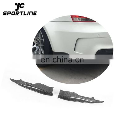 R Style Carbon Fiber Rear Bumper Side Vent Aprons for BMW E82 E88 1M