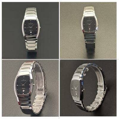 Tungsten Steel Women Watches Man Fashion Quartz Watch photo-4