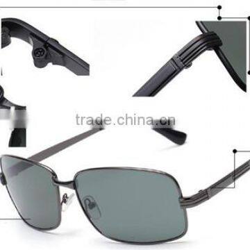 Uv400 Metal Frame Driving Sunglasses Eye Wear With Glass Lens photo-4