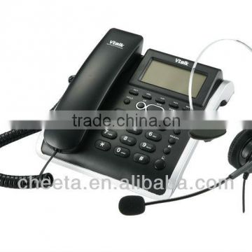 modern telphones with headset