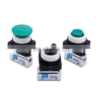 Factory Price MOV Series G1/8 3/2 Way Aluminum Alloy Distinctive MOV321EB Manually Mechanical Pneumatic Valve