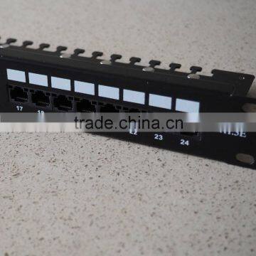 High Quality Cat5e Rj45 UTP Patch Panel 24 Ports Krone LSA Unshielded photo-2
