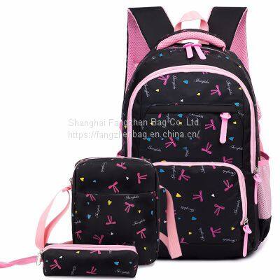School Backpack School Bags Sets 3 in 1 Student Bookbag With Lunch Bag and Pencil Case photo-3