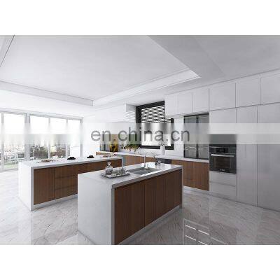 Guangdong foshan Melamine Lacquer Kitchen Cabinet Modern Designs manufacturers