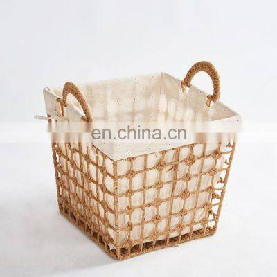 Sale Washable Supplier Indonesia Dark Hampers Handle Large Storage Wood Laundry Basket Bamboo