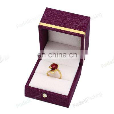 New Arrival Hot Selling Custom Leather Jewelry Box Custom Logo Ring Jewelry Box
