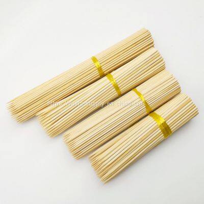 Hot Sale BBQ Set Tools Disposable 25CM Round Bamboo Skewers for Kabobs