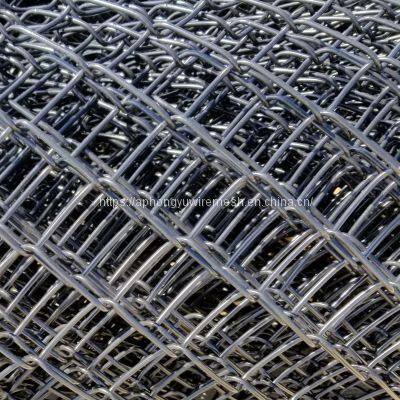 Black Chain-link Fencing Chinese Factory Chain Link Mesh Wire Yard Fence Playground Tennis School Back Yard Fence Security Military Fence photo-5