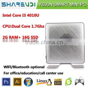 Green computer SHAREVDI Intel core I3 4010U MINI PC K530N 2*USB3.0 6*USB2.0