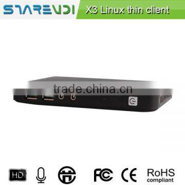 micro pc thin client with 1080P solution for school,college,business and government supports audio input and output