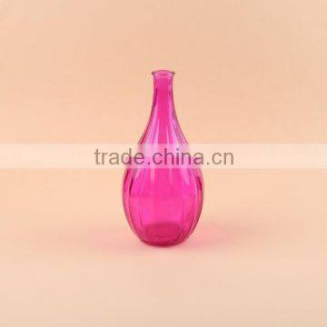 Colorful Stripe Glass Flower Vase photo-3