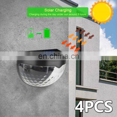 Black Small Solar Lights Outdoor Lighting Garden Decoration Deck Light Wall Stairs Waterproof Fence Wall Lamp photo-4