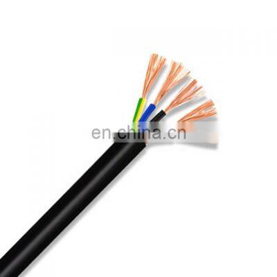 RVV 1.5MM 500V Flexible PVC Sheathed wire 5 Core 15 AWG Electric Power copper Control cable wires Cables