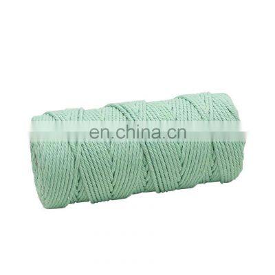 Factory Manufacture Various Braided Cotton Cord Colorful Macrame Polyester / Cotton,polyester / Cotton Waxed 3mm 100m/roll Spun