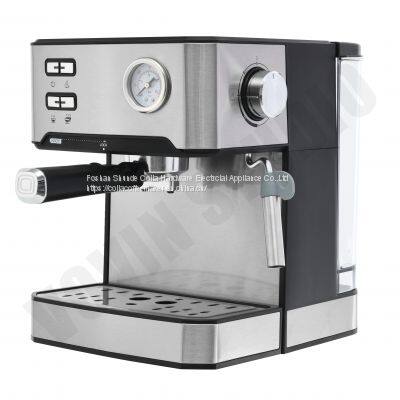 stainless  steel espresso coffee maker with 1.6L water tank