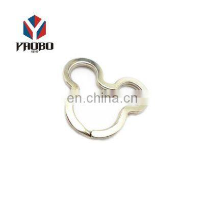 Professional Nice Quality Metal Heart Shaped Key Ring Split Ring Bulk photo-3