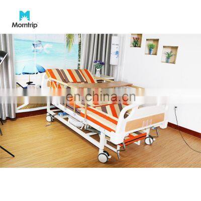 ABS Headboard 4 Cranks Best Price Manual Medical Hospital Bed With Toilet Hole