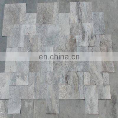 Best Quality Hot Sale Outdoor and Indoor Construction Projects Turkish Silver Travertine Tumbled Tiles Made in Turkey CEM-T-06