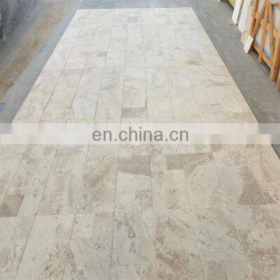 Premium Quality Navona Travertine Tumbled French Pattern Set Paver Tumbled From Turkey CEM-FPT-21 photo-3