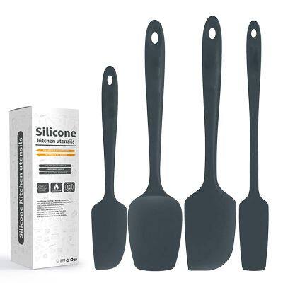 4 pcs Silicone Spatula Set Heat Resistant Nonstick Small and Large Kitchen Spatulas cookware sets Kitchen Utensil Set