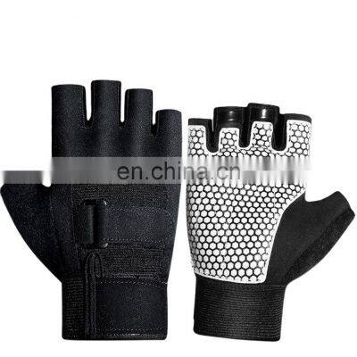 New Design Weight Lifting Gloves Gym Workout Rowing Half Finger Non slip Gloves Men Women