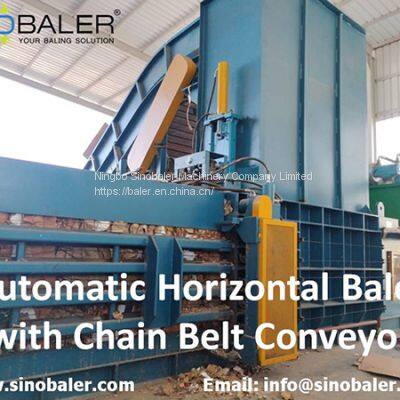 The Efficiency of an Automatic Horizontal Baler with Chain Belt Conveyor