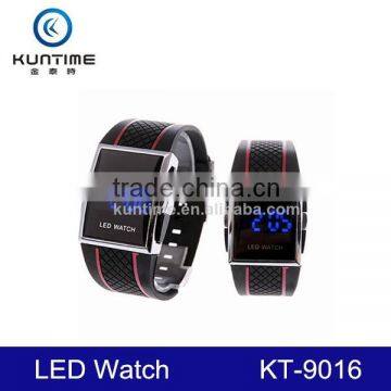 2014 Promotional Popular Fashion Rubber Men's LED Watches for Students photo-4