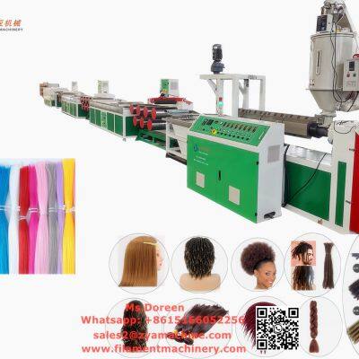 China Most Famous Synthetic Human Wig Hair Hairpiece Making Machine with PET/PP/PA/PVC Price Factory Materials