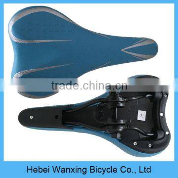 Blue color leather saddles of bicycle bike saddle, bicycle saddles for sale