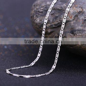 2015 Simple Design Fashion Jewelry Rhodium Plated Cheap Chain Necklace photo-2