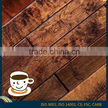 Hot Sale Smooth Light Coffee Color Birch Multilayer Engineered Wood Flooring