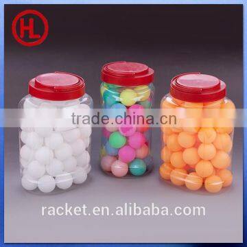 60pcs barrelled packing cheap Color custom logo ping pong ball ,table tennis ball wholesale