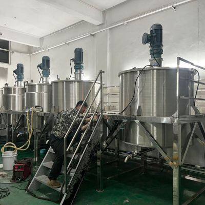 Stainless Steel Mixer Liquid Mixing tank with Agitator Electric Heating Mixing Jacketed Mixing tank