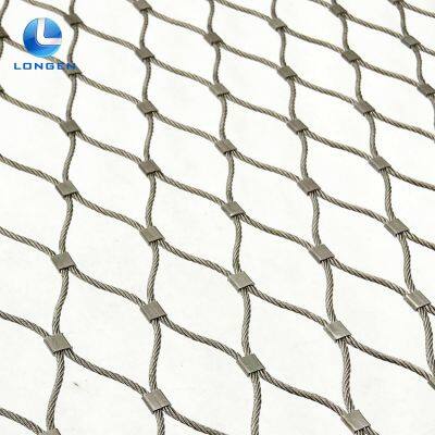 20m 316 Edelstahl-flexibles Seilnetz für Zoo-Käfige, Himmelnetz, CE-zertifiziertes 304 Seilnetz, chinesischer Lieferant photo-4
