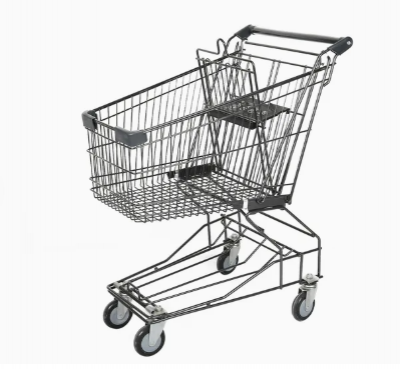 China Shopping Cart Manufacturer Custom Carbon Steel Wire Shopping Trolley