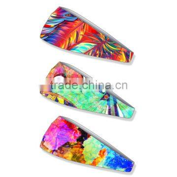 2016 High Quality Custom Colorful spandex Sport Elastic Headband