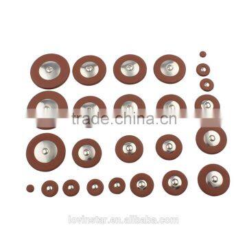 Professional 25 Piece Brown Leather Tenor Saxophone Pads