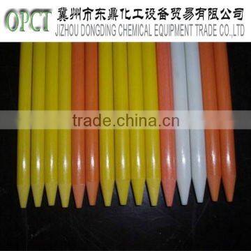 Colorful anti corrosion FRP rod with one end pencil sharped