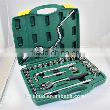 professional socket 24 teeth spanners set 28 Pcs 1/2 inch car tool set