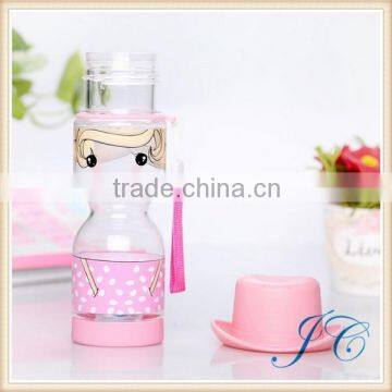 2015 Newest Cartoon Plastic Water Bottle For Children