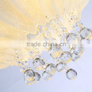 Handmade Crystal Lamp Shade Ceiling Fan photo-4