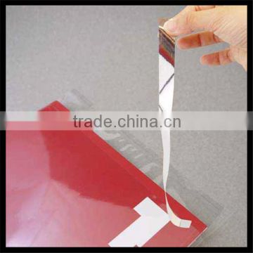 clear zipper top with adhesive tape pp plastic bag