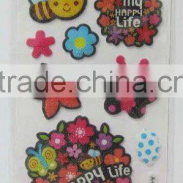 glitter butterfly puffy sticker