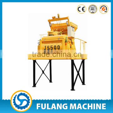 Factory JS500 industrial double shaft self loading concrete cement mixer