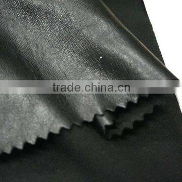 sheep grain high stretch pu leather for women's winter chaparajos