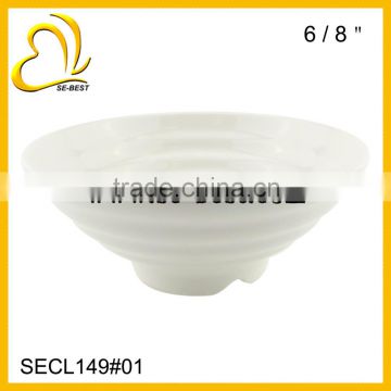 6"/ 8" PLASTIC THREAD ROUND BOWL; PLASTIC SALAD BOWL