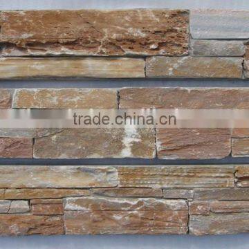 slate stone facade wall decoration